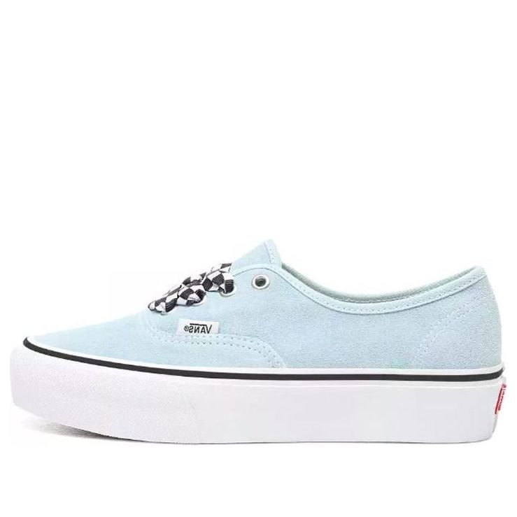 Vans Checkerboard Lace Authentic Platform 2.0 Blue/White VN0A3AV8S1X