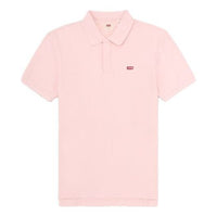 Men's Levis Casual lapel Short Sleeve Polo Shirt Pink 85896-0001