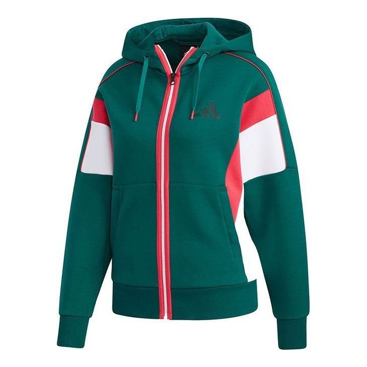 (WMNS) adidas Urban DK Jackets 'Green White Red' GM1463