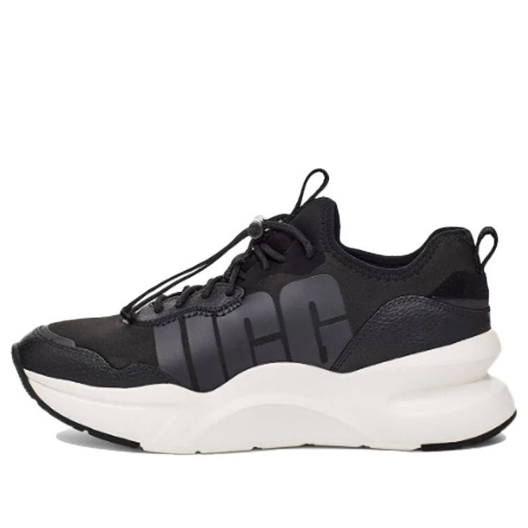 (WMNS) UGG La Daze Sports Shoe Black White 1114494-BLK