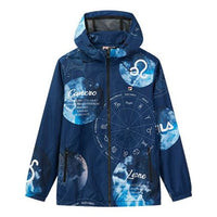 FILA Casual Sports hooded Woven Jacket Blue F11M038710FDB