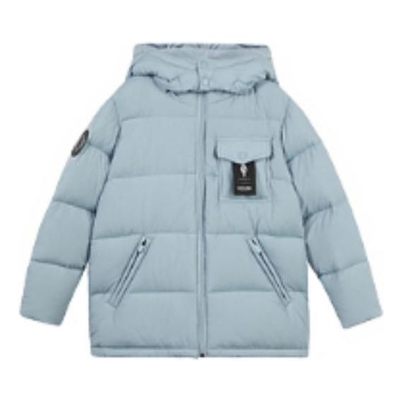 (GS) Skechers Hooded Windproof Down Jacket 'Multi-Color' L422B001