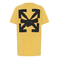 Off-White Arrow Printing Loose Short Sleeve Yellow OMAA038F20FAB0131610