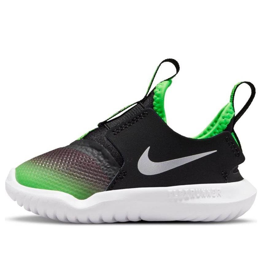 (TD) Nike Flex Runner 'Black Green Strike' AT4665-020