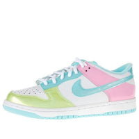 (GS) Nike Dunk Low 'White Pink Blue' 309601-144