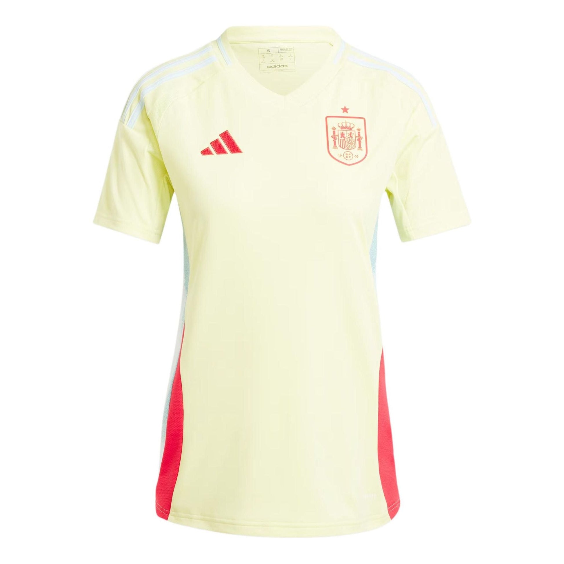 (WMNS) adidas Spain 24 Away Soccer Jersey Asia Sizing 'Yellow' IP9340