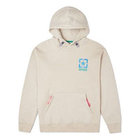 Men's Converse Contrasting Colors Logo Fleece Sports Khaki 10021090-A01
