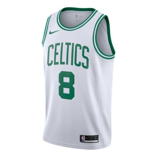 Nike Boston Celtics SW Jersey Kemba Walker For Men White 864403-106