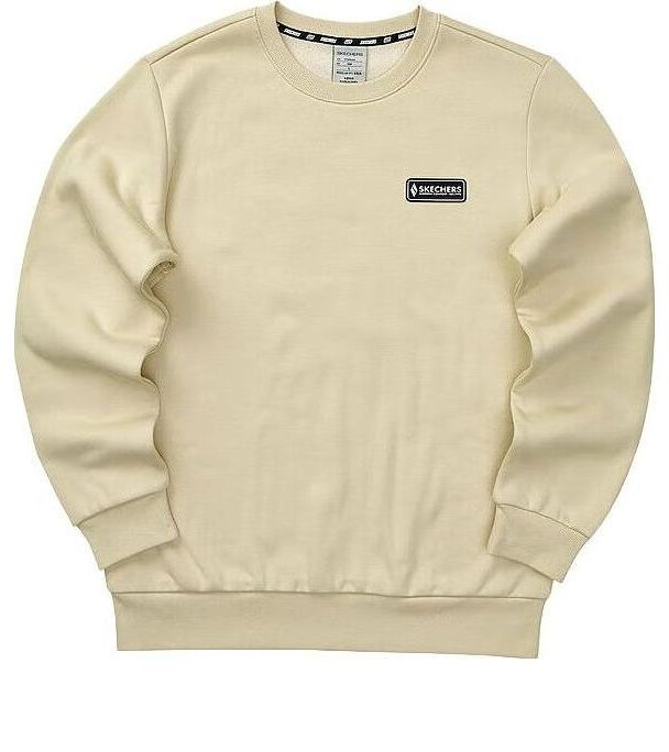 Skechers Casual Logo Printed Long Sleeve Sweater 'Beige' L323U176-00XE