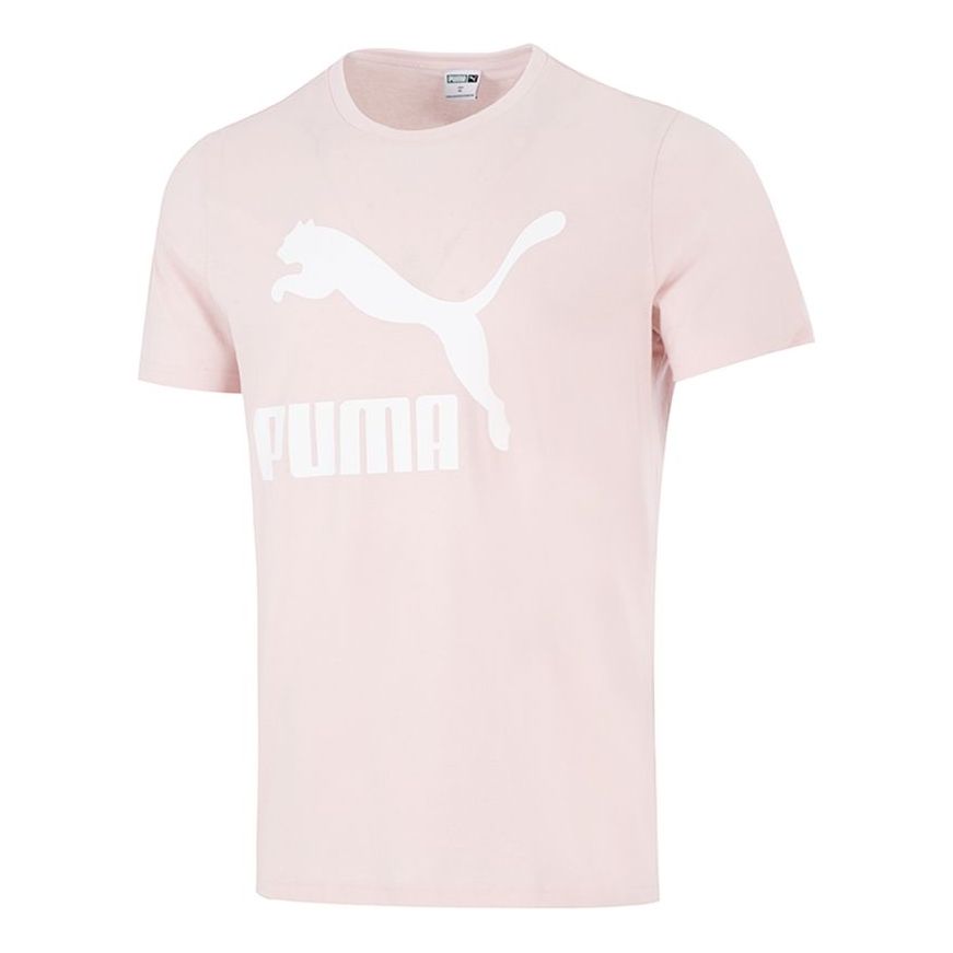 PUMA Athleisure Casual Sports Logo Printing Short Sleeve Pink Red 532280-26