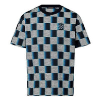 LOUIS VUITTON Damier Cotton T-Shirt 'Dark Night Blue' 1AFB33