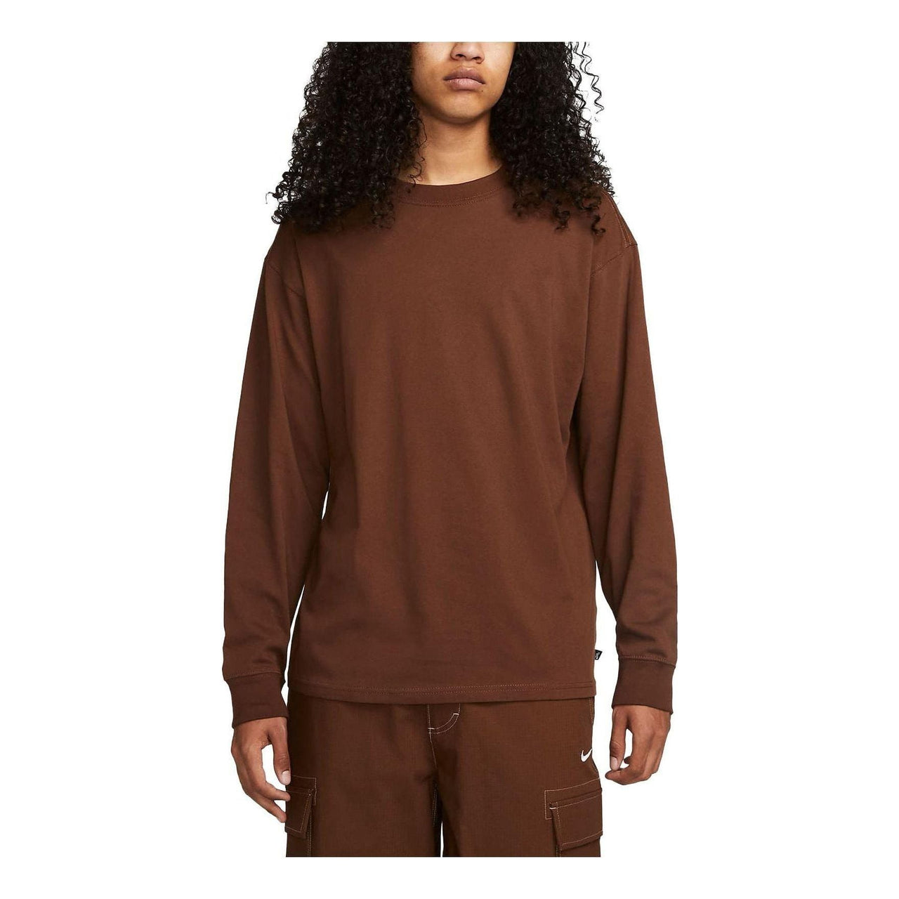 Nike SB Long-Sleeve Skate T-Shirt 'Brown' FJ1155-259