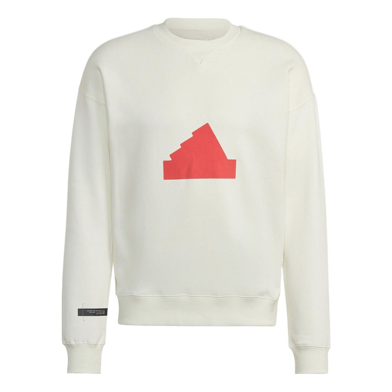 Men's adidas Contrasting Colors Pattern Printing Round Neck Long Sleeves Pullover Beige HG2077