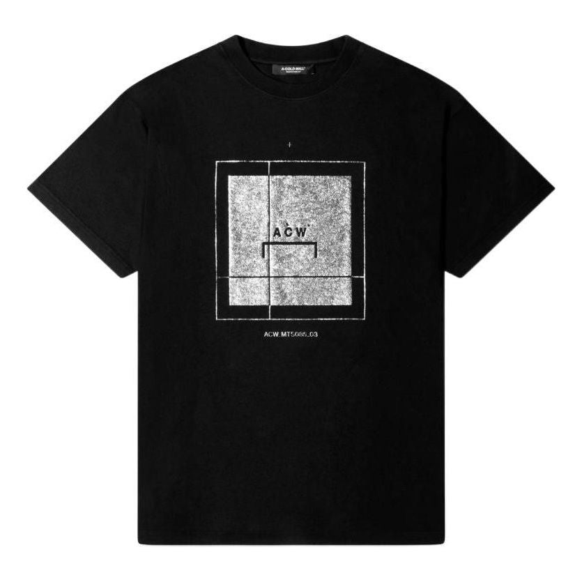 A-COLD-WALL* Foil Grid T-shirt 'Black' ACWMTS085-BLACK