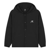 New Balance Logo Print Casual Jacket Asia Sizing 'Black' AMJ22368-BK