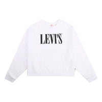 (WMNS) Levi's Short Casual Fleece Lined T-Shirt 'White' 85283-0000
