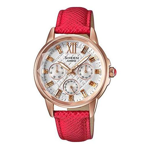CASIO SHEEN Series Design Business SHE-3029PGL-7A Red Analog SHE-3029PGL-7A2021