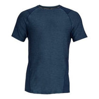 Men's Under Armour MK1 Training Sports Short Sleeve Tops Navy Blue 1306428-408
