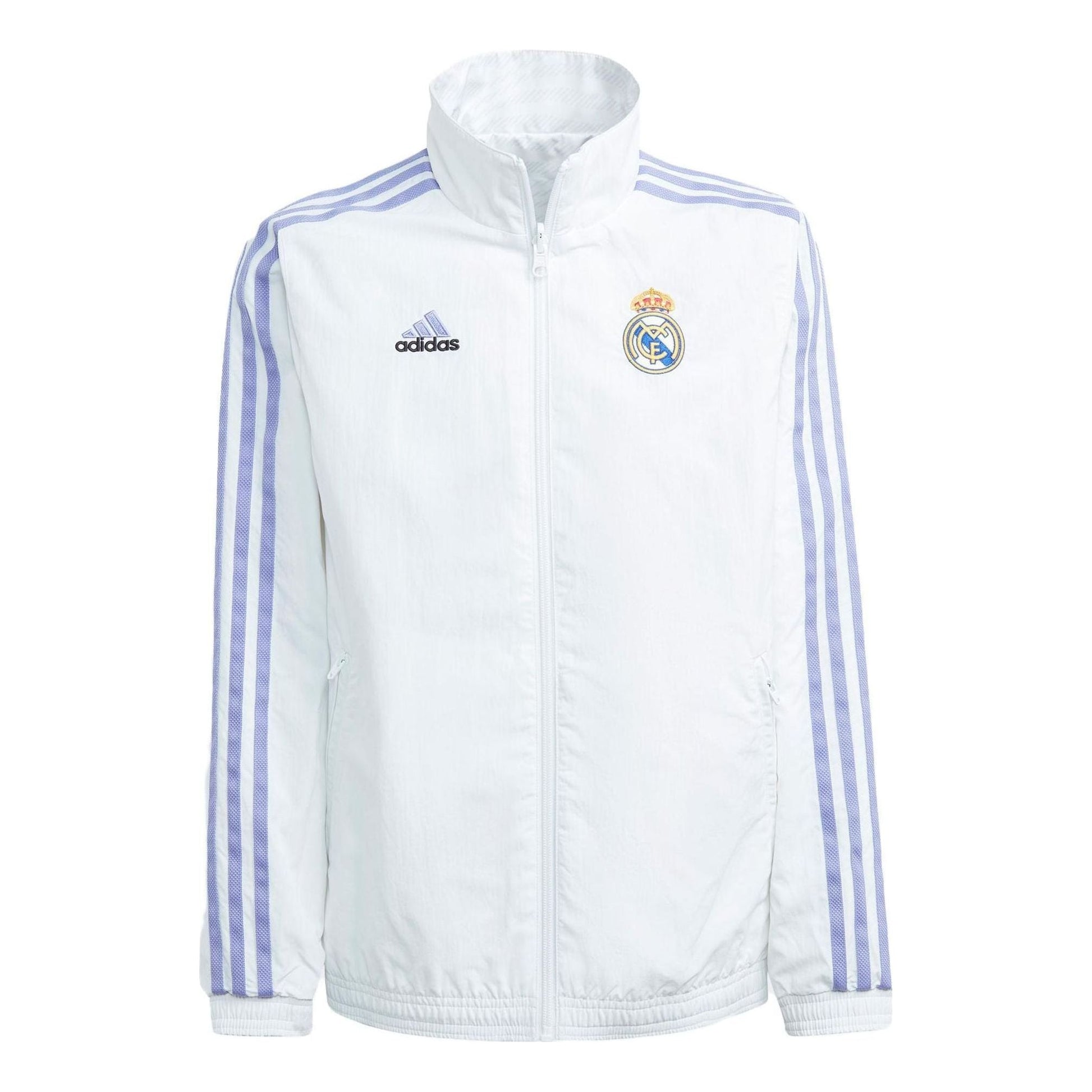 adidas Real Madrid Anthem Jacket 'White Purple' HT6462
