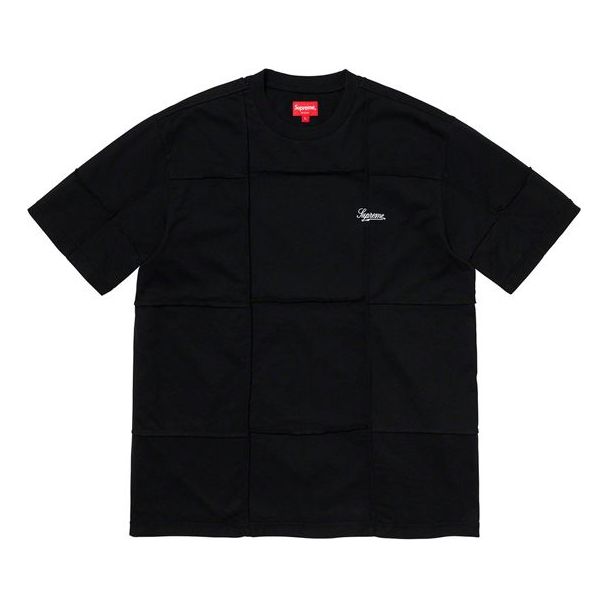 Supreme SS20 Week 1 Patchwork S/S Top Short Sleeve Tops Unisex Black SUP-SS20-201