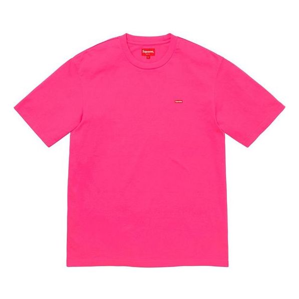 Supreme FW19 Week 1 Small Box Tee Short Sleeve Unisex Rose Red SUP-FW19-420