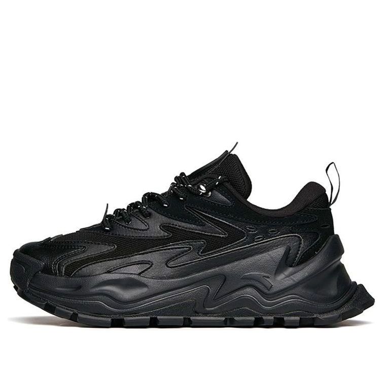 (WMNS) ANTA Life Series Sneakers 'Black' 122148880R-4