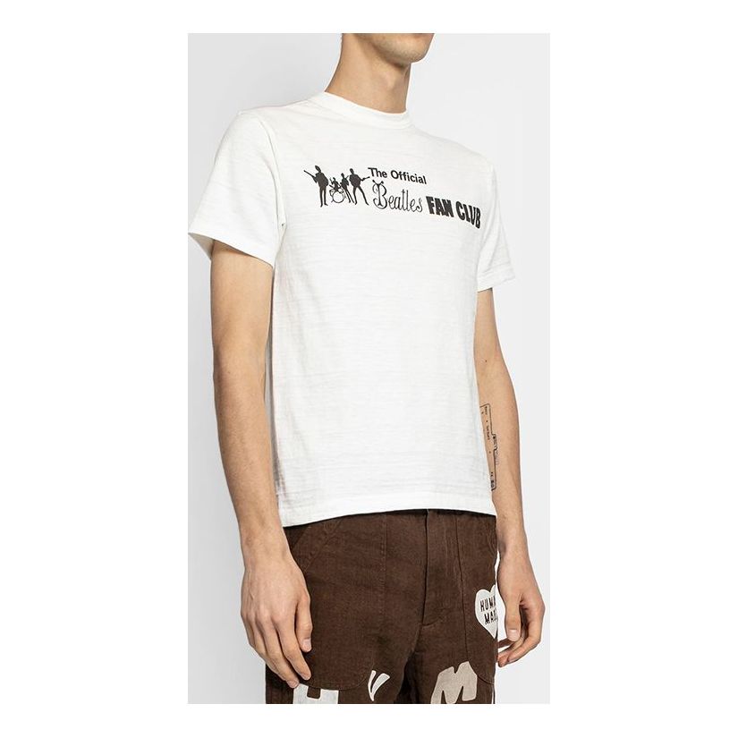 Men's HUMAN MADE Short Sleeve White HM19TE003