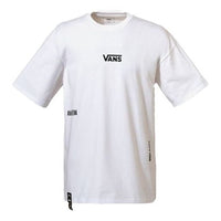 Vans Alphabet Logo Cotton Short Sleeve Couple Style White VN0A4P47WHT