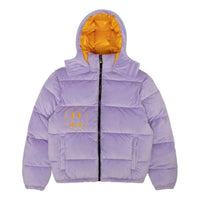 Drew House Plush Hooded Puffer Jacket 'Lavender' DH-FW22-212