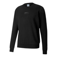 PUMA logo Casual Round Neck Pullover Black 599278-01