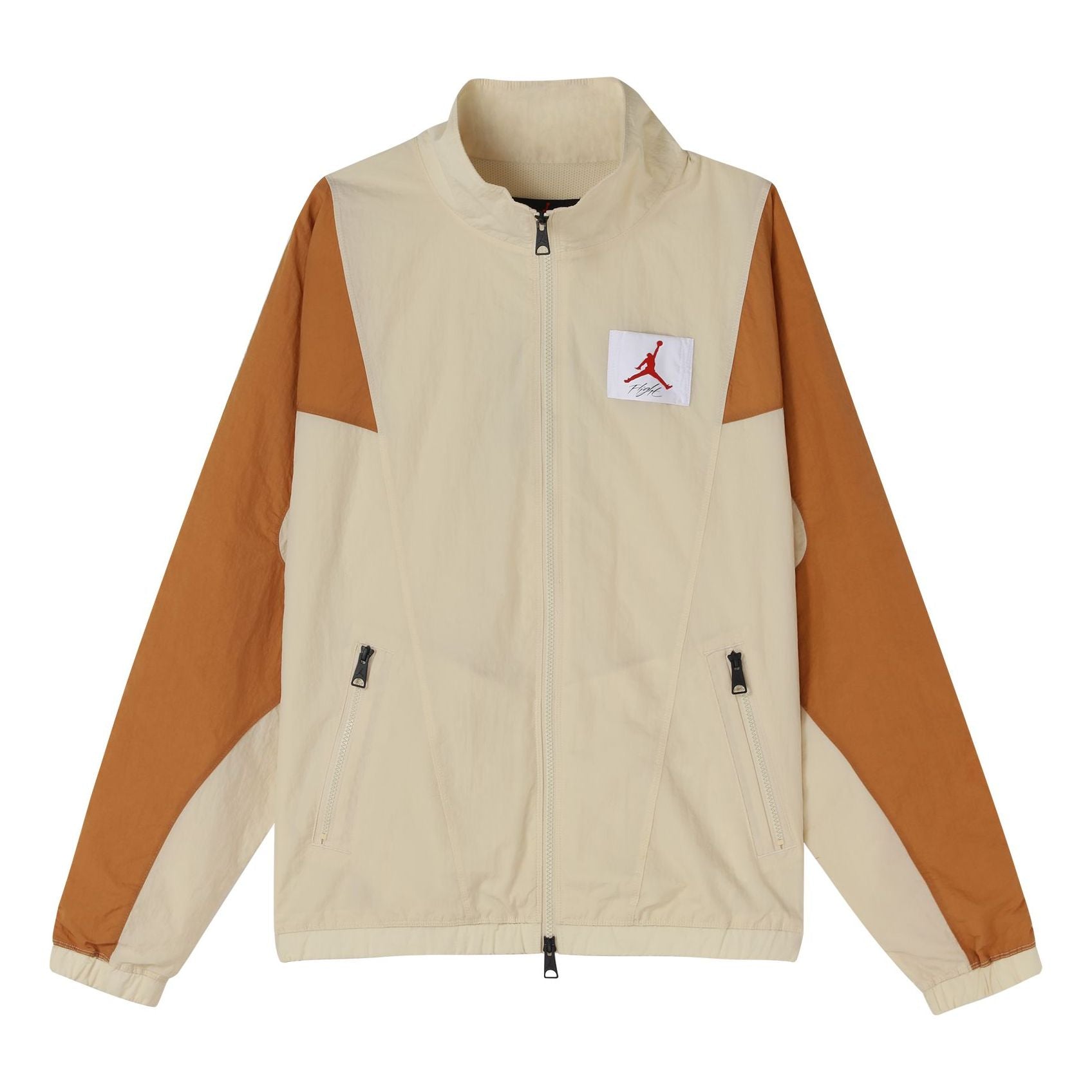Air Jordan Flight Stitched Casual Sports Collar Jacket For Men Wheat CV3151-275