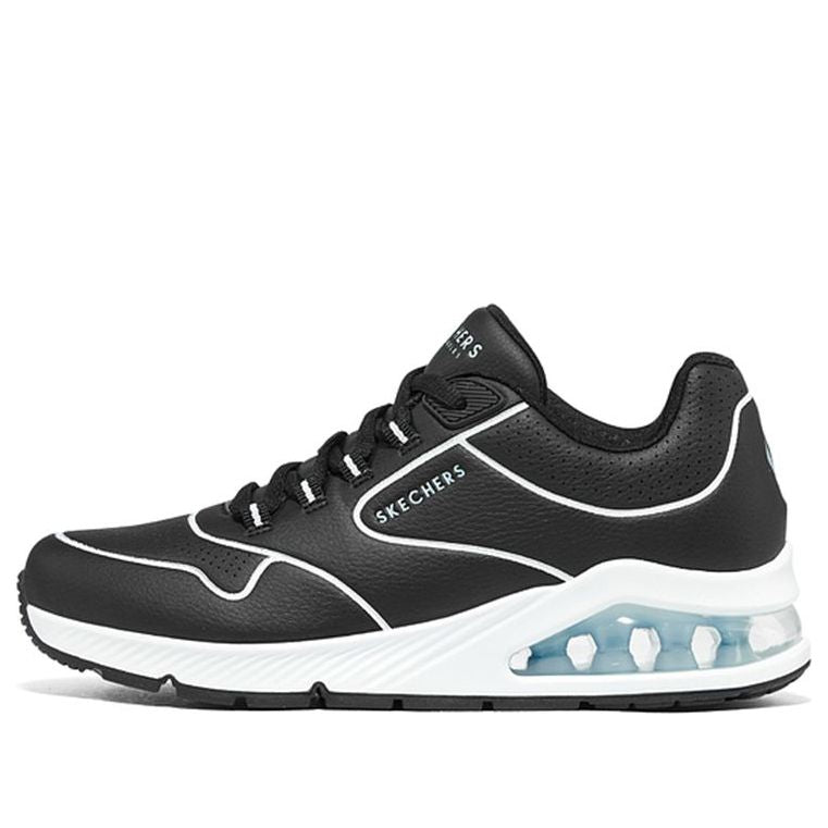 (WMNS) Skechers Uno 2 Pathway Shoes 'Black White' 155539-BLK