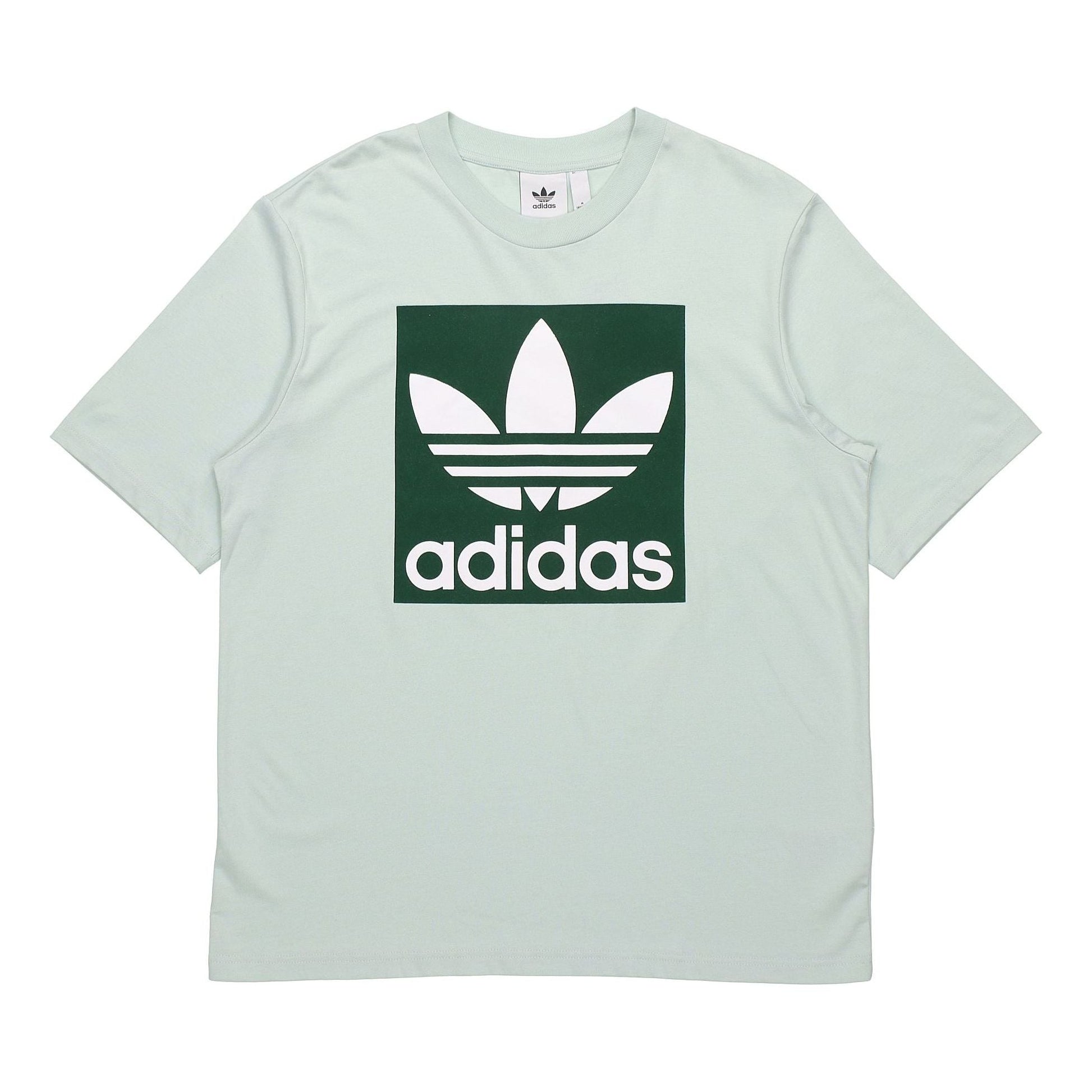adidas originals Oversized Tee Round Neck Short Sleeve Green FK9990
