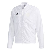 adidas V Bomber M Training Sports Windproof Woven Logo Jacket White EH3825