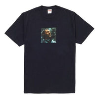Supreme FW18 Marvin Gaye Tee Navy Short Sleeve Unisex Navy Blue SUP-FW18-1186