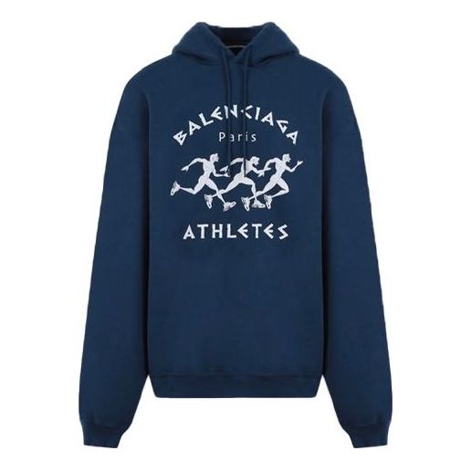 Balenciaga SS21 Oversized Sports Jacket 'Blue' 641679TJVI74866