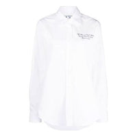 (WMNS) Off-White SS21 Long-Sleeved Shirt White OWGA096S21FAB0010100