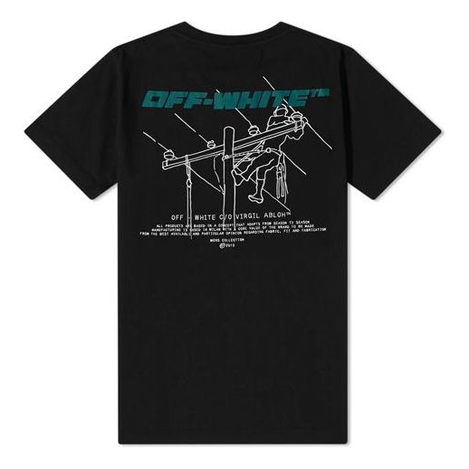 Off-White FW20 Trellis Printing Normal Version Men Black OMAA027E20JER0161055