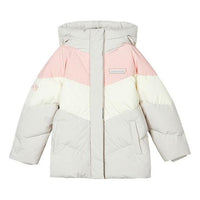 (PS) Skechers Color-Block Down Jacket 'Grey White Pink' L423G002-021C