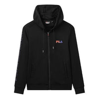 Men's FILA Casual Sports Hooded Jacket Black F11M038502F-BK