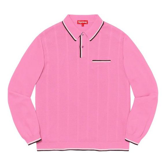 Supreme FW19 Week 17 Stripe Rib L/S Knit Polo SUP-FW19-10961