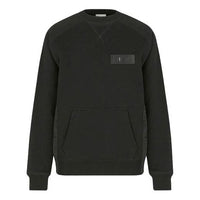 Men's DIOR x Sacai Crossover FW21 Logo Solid Color Round Neck Black 213J643A0687-C989