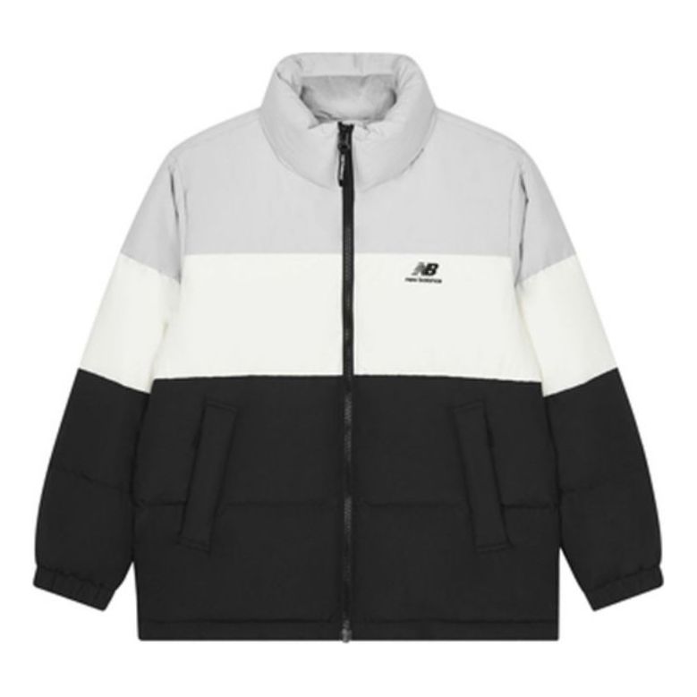 New Balance Warm Down Jacket Asia Sizing 'Black White Grey' 5PC44283-GR