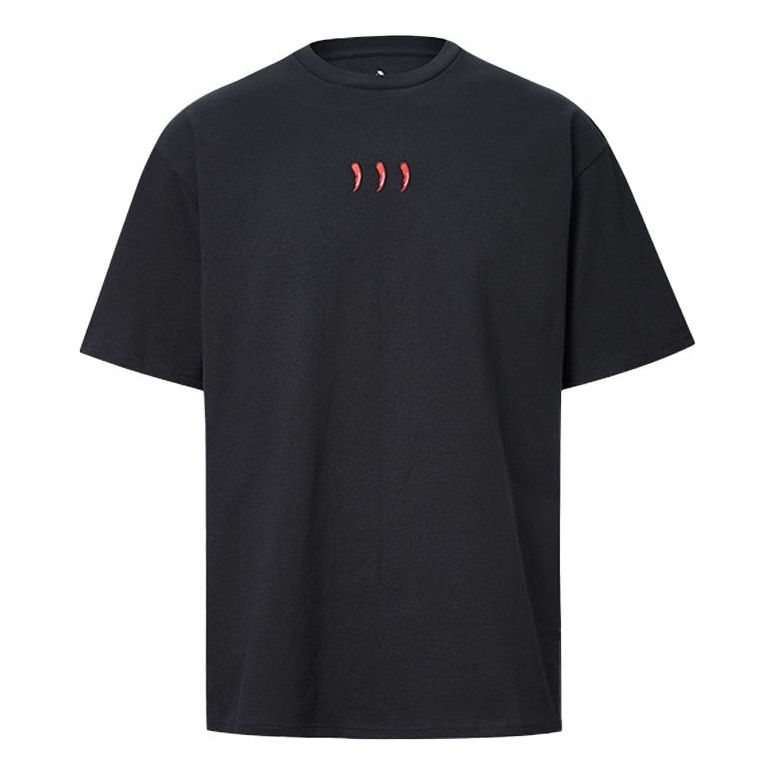 Converse City Sports Short Sleeve T-Shirt 'Black Red' 10020857-001