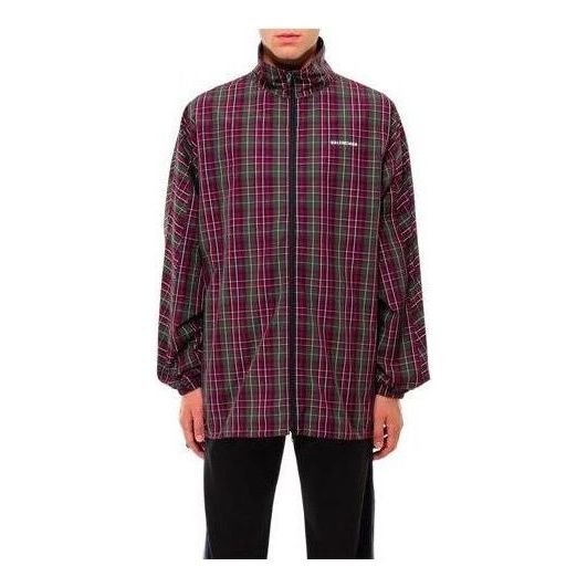 Balenciaga Plaid Full Zip Jacket 'Multicolor' 571434TGM316067