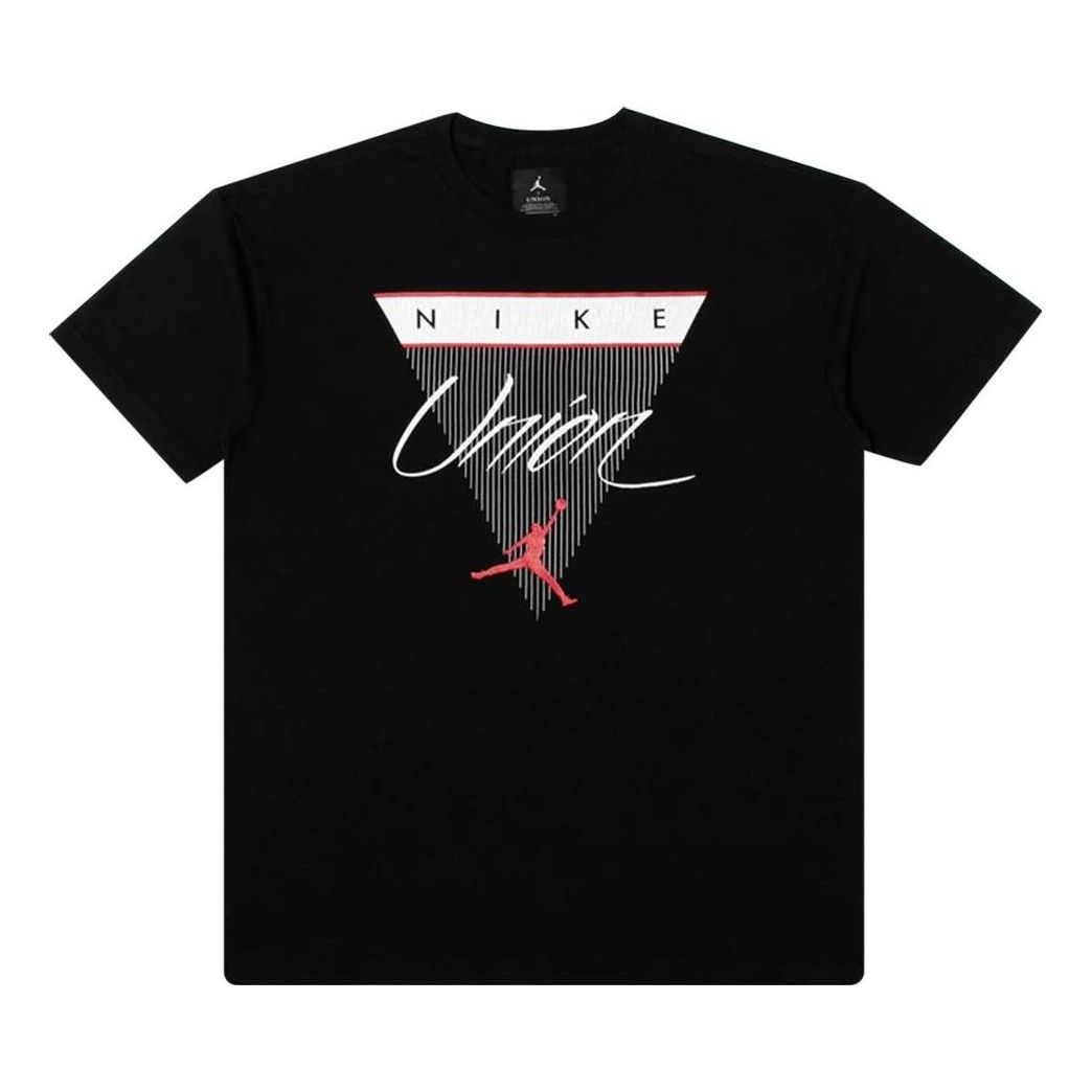 Air Jordan x Union NRG Vault Flight Triangle Tee 'Black' BV1331-010