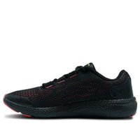 (GS) Under Armour Charged Pursuit 2 Venom Sports Shoes Black 3023684-001