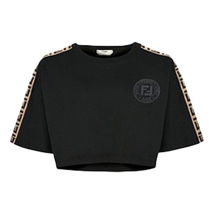 FENDI Knit T-Shirt Black FAF114ADHAF0GME