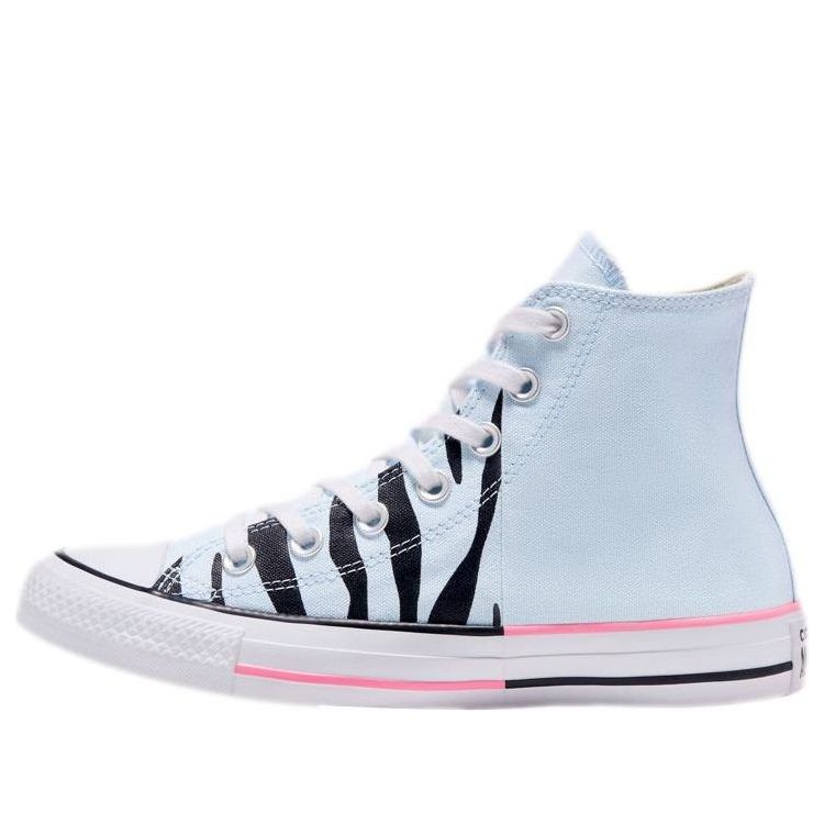 Converse Chuck Taylor All Star High 'Twisted Summer - Blue Zebra Print' 167662F