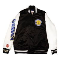 Mitchell & Ness x NBA Team Origins Varsity Satin Jacket 'Golden State Warriors' OJBF4854-GSWYYPPPBKWH